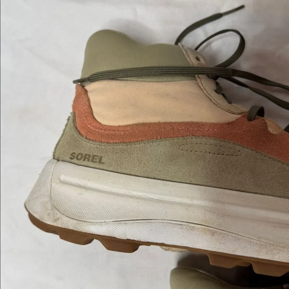 Sorel Women’s Ona 503 High Top‎ Sneakers in Nova, Sand, Paradox Pink.